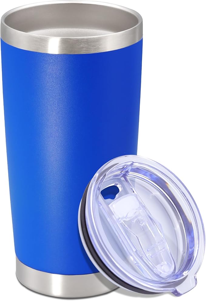 20 oz Tumbler with lid Double Wall Vacuum Insulated Tumblers Stainless Steel by Providethebestproducts