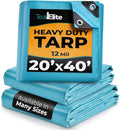 Tarps Heavy Duty Waterproof 20x40-12 mil Thick Camping Tent by TealElite