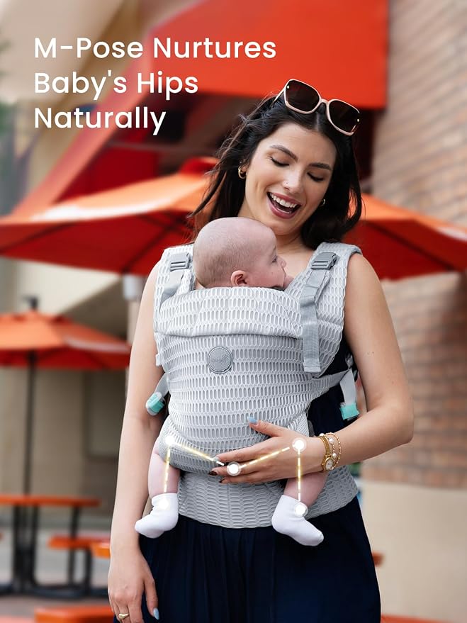 Grownsy Baby Carrier Newborn to Toddler, Ergonomic & Cozy Wraps - Image 5
