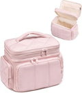 LEDAOU Toiletry Bag for Women, Quilted Travel Makeup Bag Organizer by LEDAOU