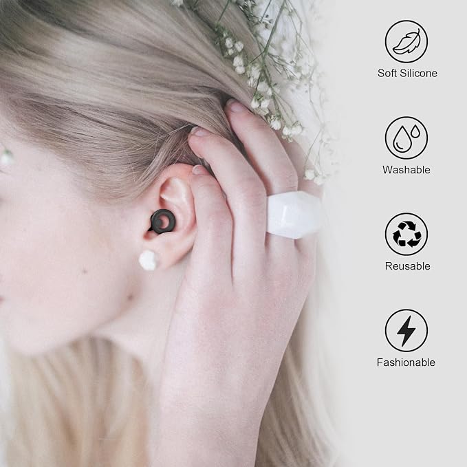 Ear Plugs for Sleeping Noise Cancelling 2 Sets, Reusable Earplugs Hearing - Image 8