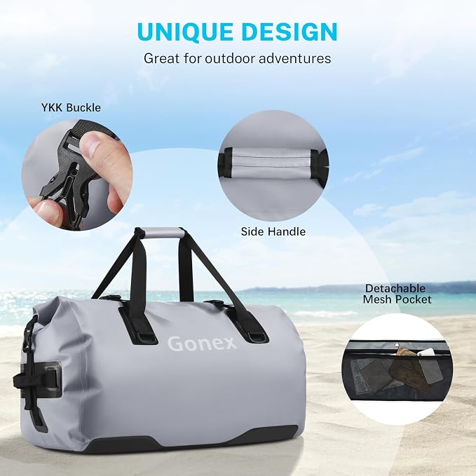 Gonex 40L 60L 80L Extra Large Waterproof Duffle Travel Dry Duffel Bag Heavy - Image 9