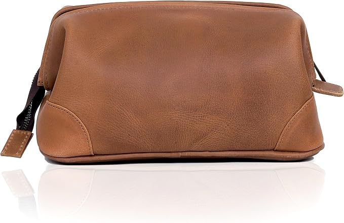 HLC Leather Toiletry Bag for Men - Image 4