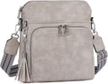 Crossbody Purse for Women, Lightweight Medium Crossbody Bag Soft Leather by Roulens
