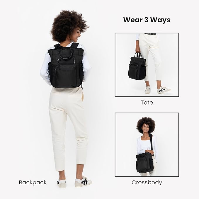 Sherpani Soleil, Anti Theft Convertible Backpack, 3 in 1 Tote Bag, Cross Body - Image 4