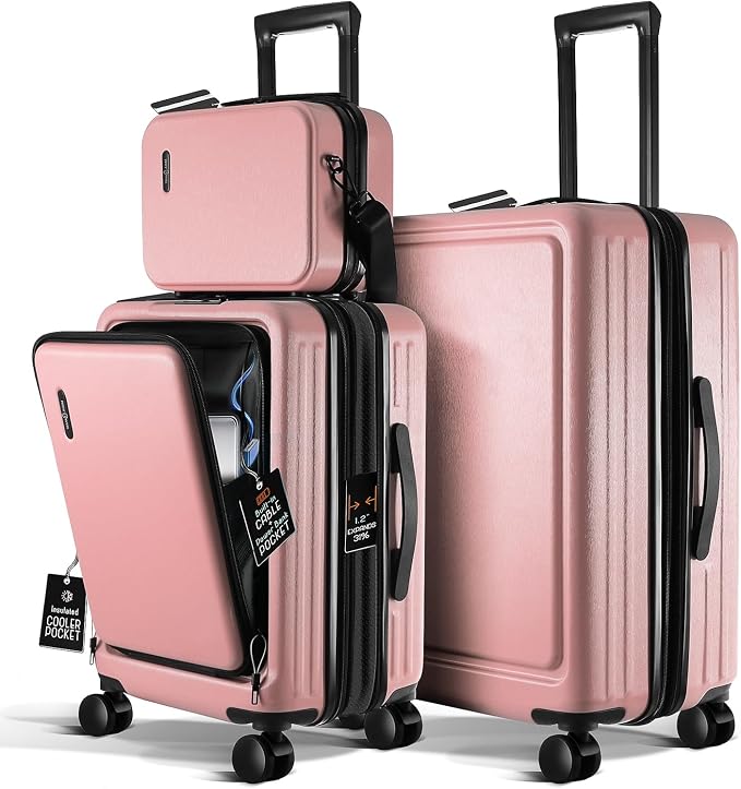 Luggage Sets 3 Piece, 22 Inch Carry on Luggage and 24 Inch Suitcases by TravelArim