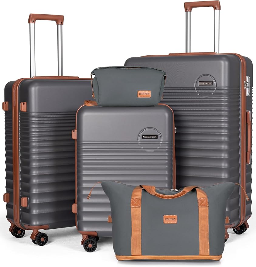 Luggage Sets 5 Piece, Suitcases by CONCEPTEN