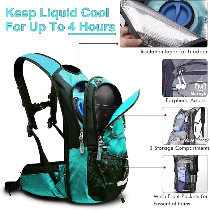 Insulated Hydration Backpack Pack - Image 3