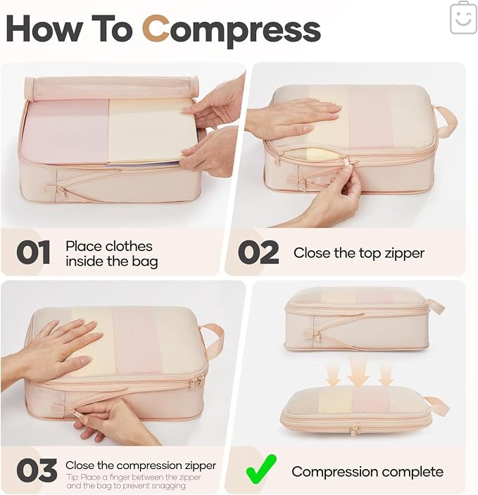 Veken 9/11 Set Compression Packing Cubes - Image 3