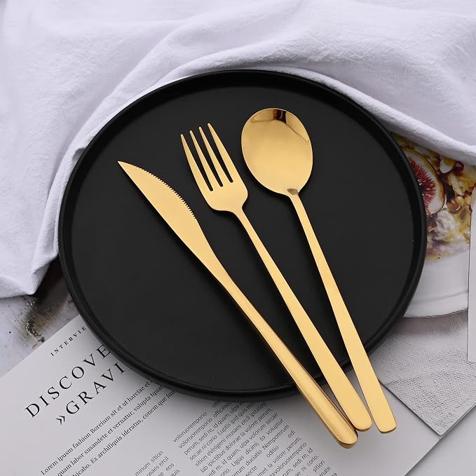20 Pieces Silverware Set 304 Stainless Steel, Healthy & Eco-Friendly Silver - Image 4