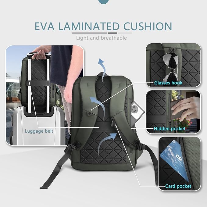 hk Laptop Backpack for Men - Image 5