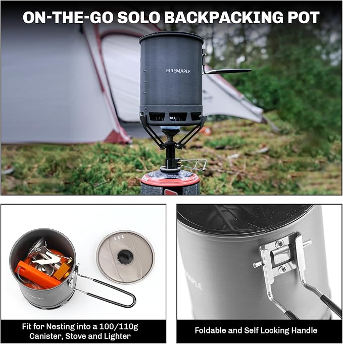Fire-Maple Petrel Ultralight Pot- High Efficiency Aluminum Camping and - Image 5