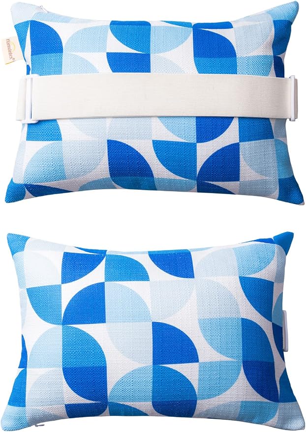 Patio Chairs Headrest Pillows, Outdoor Ledge Pool Lounge Chair Pillows by vmgreen