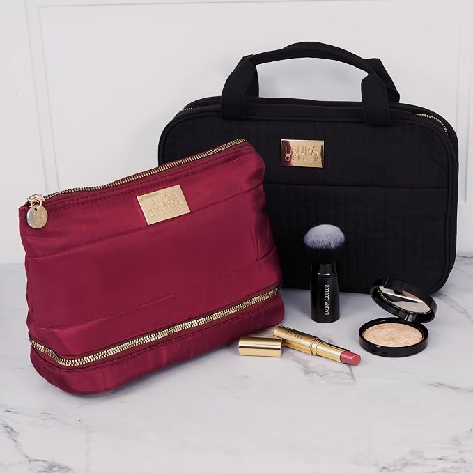 LAURA GELLER NEW YORK Quilted Makeup Bag - Image 9