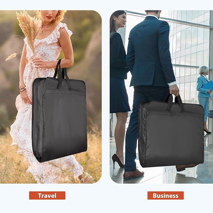 Univivi 60 '' Foldable Extra Long Dress Garment Bag, Premium Breathable & - Image 4