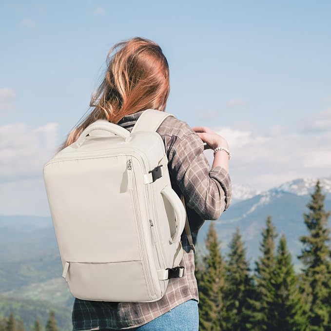 Travel Backpack for Women, Large Carry On Backpack for Travel, Waterproof - Image 9