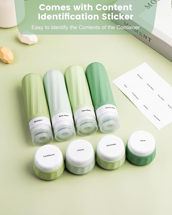 Travel Bottles for Toiletries, Travel Size Toiletries 10 Pack, Tsa Approved - Image 5