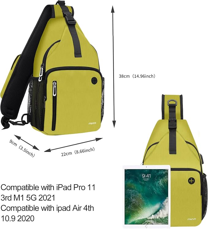MOSISO Sling Backpack Bag, Crossbody Shoulder Bag Travel Hiking Daypack Chest - Image 5