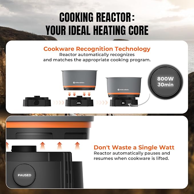 Nomad Cooking System, Electric Camping Stove 200-1000W - Image 4