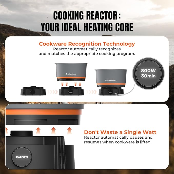 Nomad Cooking System, Electric Camping Stove 200-1000W - Image 4
