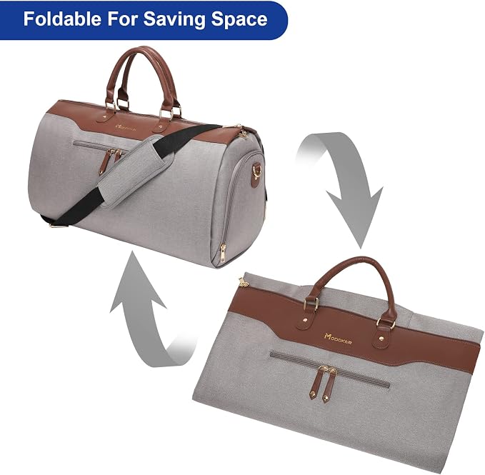 Modoker Carry on Garment Bags for Travel, Convertible Garment Duffel Bag - Image 7