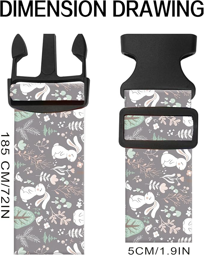 Luggage Straps for Suitcases, Adjustable Travel Belt, Durable Wide Luggage Strap - Image 5