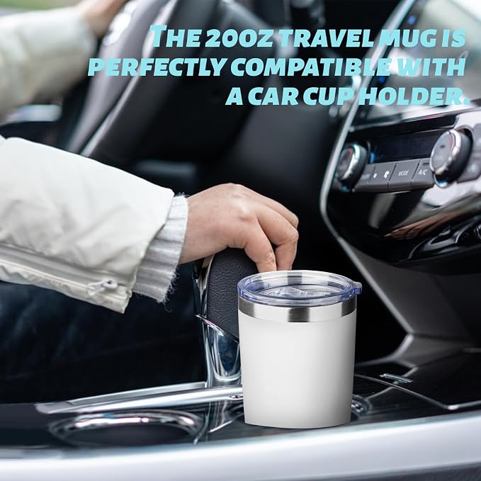 20oz Tumbler with Straw and Brush, Stainless Steel Vacuum Insulated tumbler - Image 4