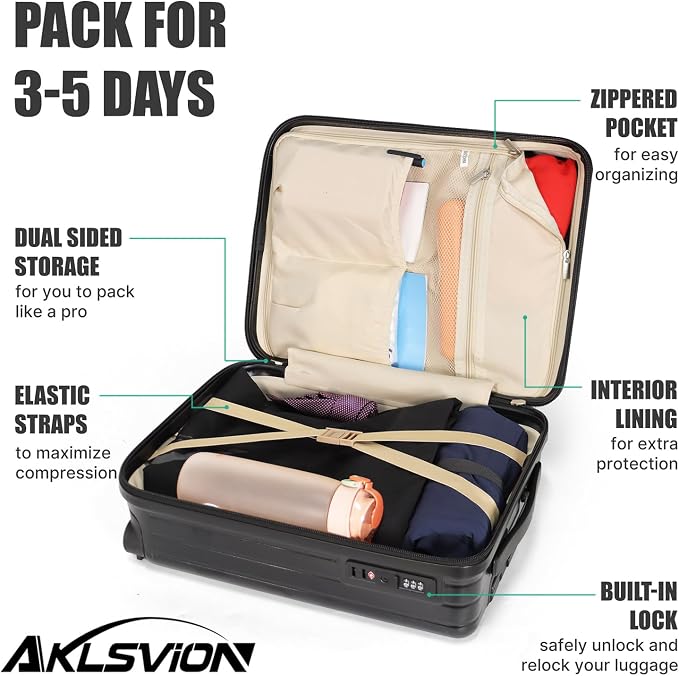18-inch Carry-on Boarding Luggage: Equipped - Image 5