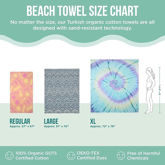 Sand Cloud Extra Large Turkish Beach Towel - Image 6