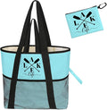 Sandproof Beach Bag with Zipper by NBIAN