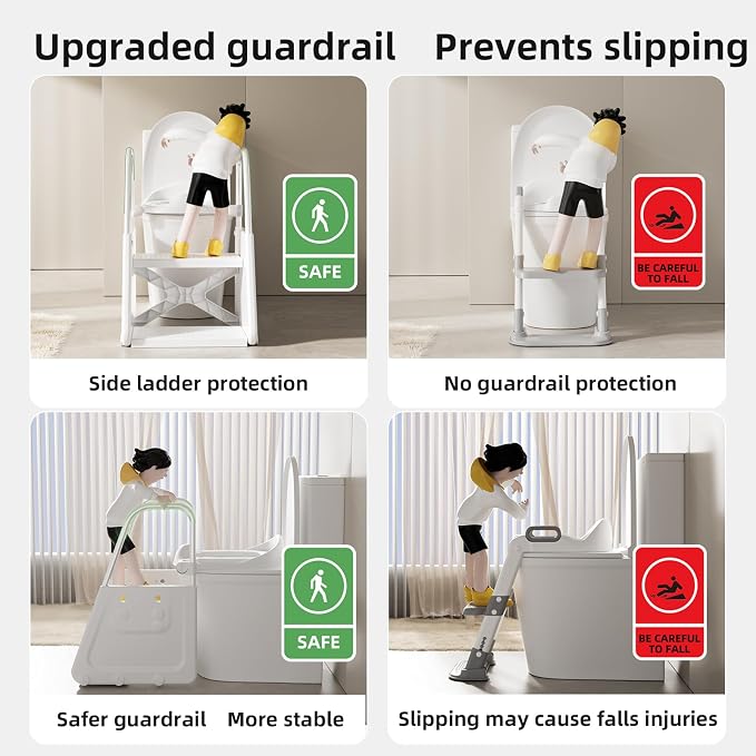3-in-1 Adjustable Toddler Step Stool & Potty Seat - Image 2