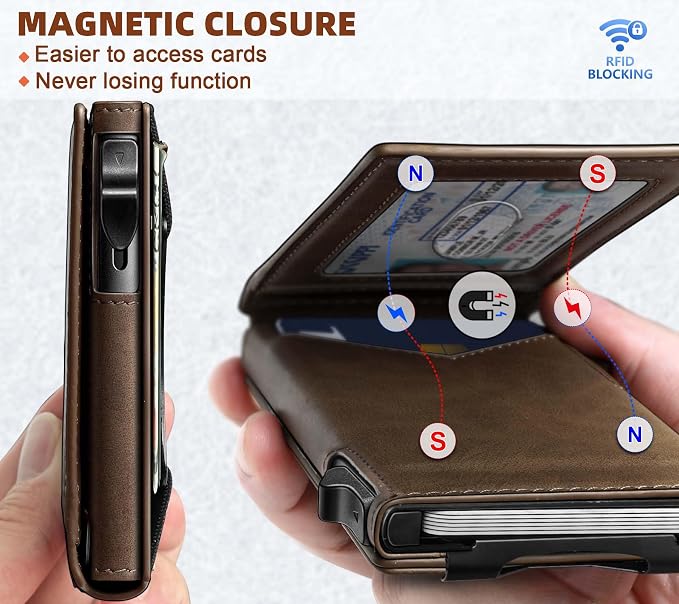 BULLIANT Men Wallet, Money Clip Wallet Slim - Image 3