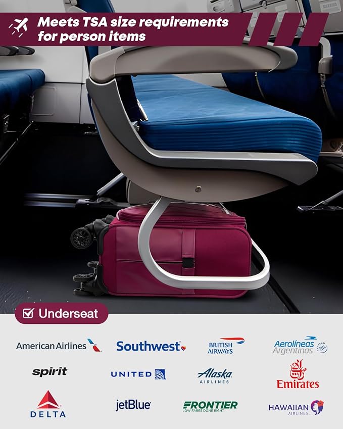 Gonex 16 inch Underseat Carry On Luggage - Image 2