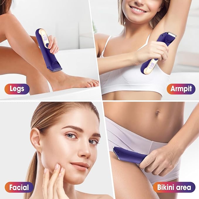 Bikini Trimmer for Women, Wet/Dry Personal Pubic Hair Trimmer Womens Electric - Image 6