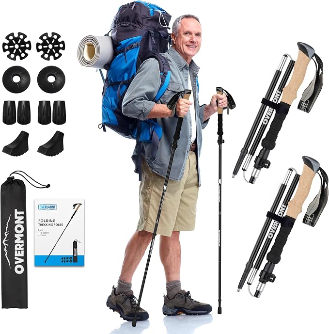 Overmont 7075 Aluminum Trekking Poles by Overmont