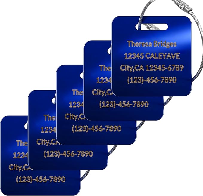 Custom Personalized Luggage Tags-Customized Unique tag by KOMVIOO