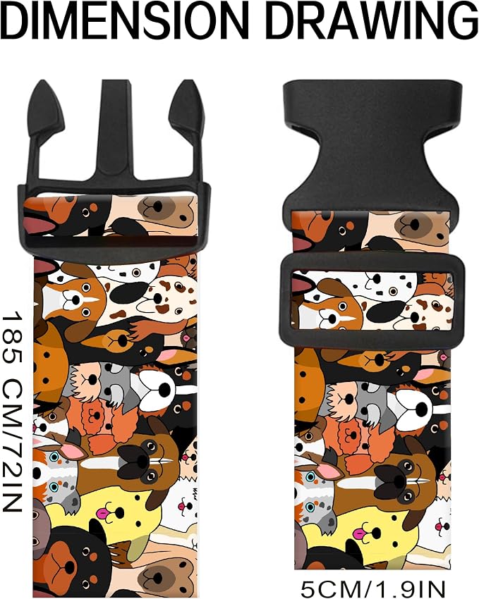 Luggage Straps for Suitcases, Adjustable Travel Belt, Durable Wide Luggage Strap - Image 6