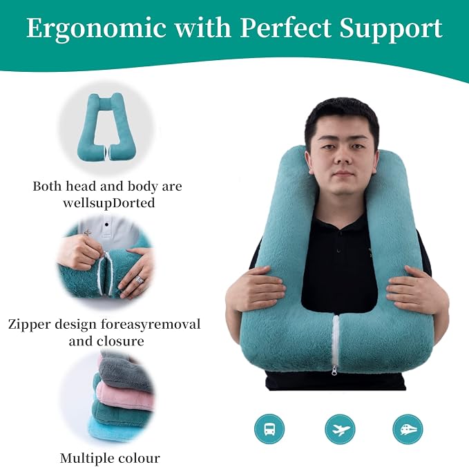 Travel Pillow Upgraded Version of Aircraft Travel Neck Pillow - Image 4