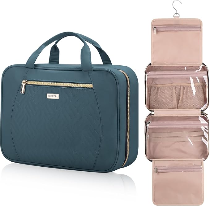 Hanging Toiletry Bag for Women Travel, 2 Sizes Large & Small Waterproof by TBTOTRA