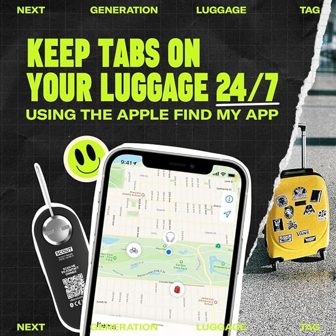 Knog Scout iOS Smart Tag, Tracker & 85d Alarm– Rechargeable Luggage Tag - Image 3