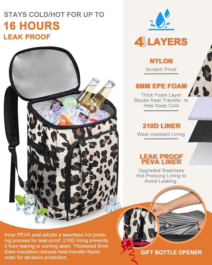 Capolo 36/45 Cans Cooler Backpack Insulated Waterproof - Image 4