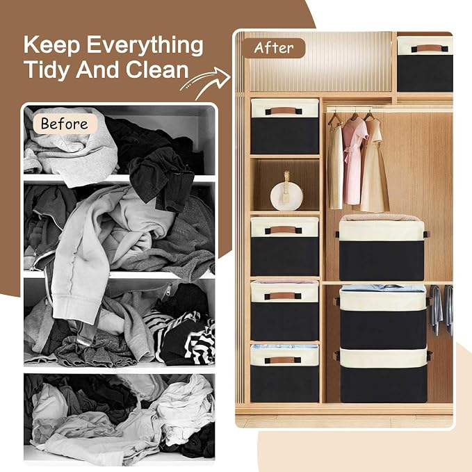 GhvyenntteS Large Fabric Storage Bins - Image 4