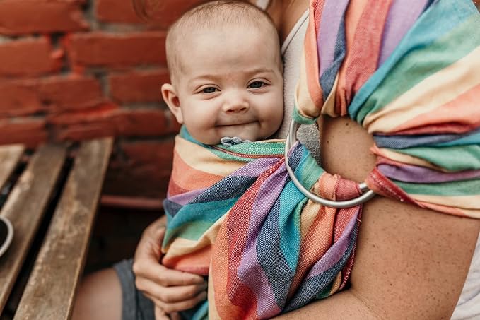 Hip Baby Wrap - 100% Soft Cotton Baby Sling Wrap - Baby Hip Carrier - Nursing - Image 8