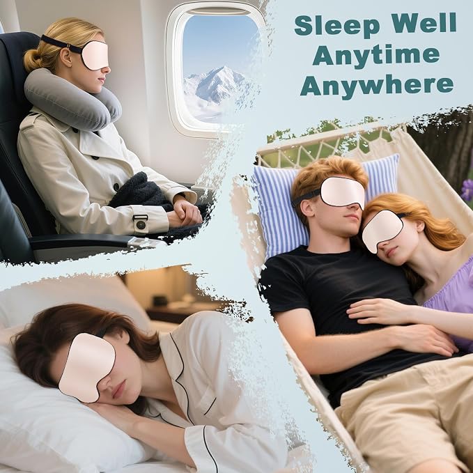 Sleep Mask, Real Natural Pure Silk Eye Masks - Image 6