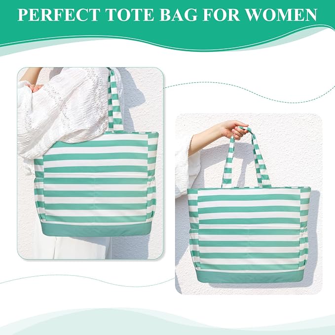 VASCHY Beach Bag for Women, Large Waterproof Sandproof Fold-able Packable Pool - Image 9