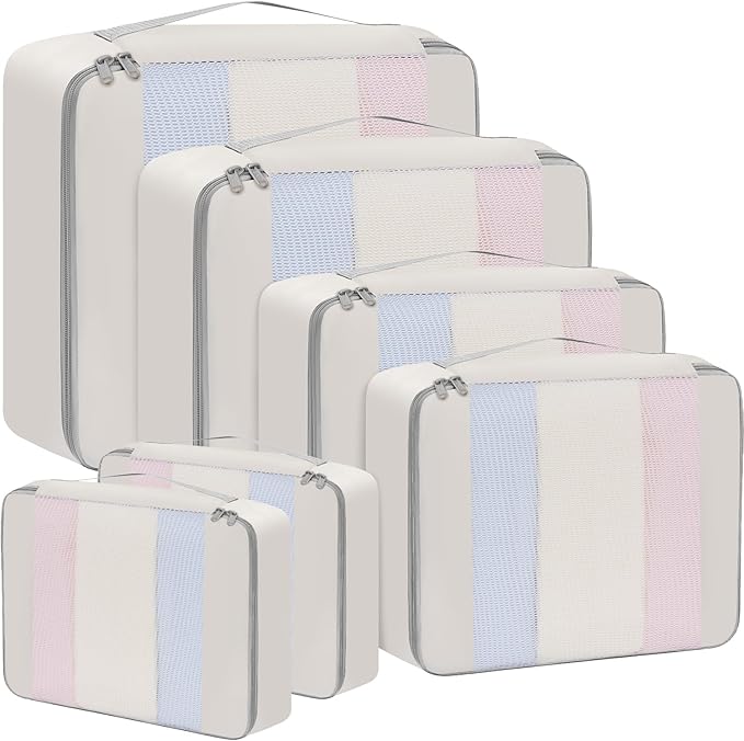 BAGAIL 6 Set/8 Set/10 Set Packing Cubes Various Sizes Packing Organizer by BAGAIL