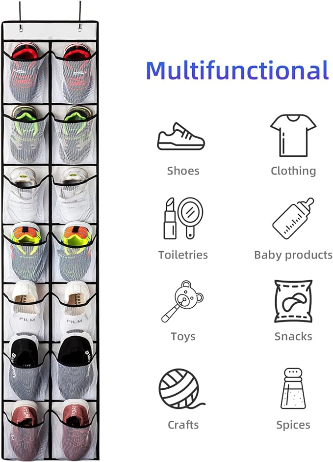 KEEPJOY Over the Door Shoe Organizer, Hanging Shoe Organizer - Image 5
