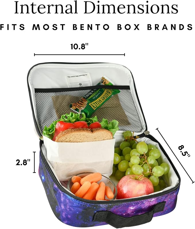 Fenrici Watercolor Lunch Box for Girls, Women Insulated Lunch Bag, Soft Sided - Image 5