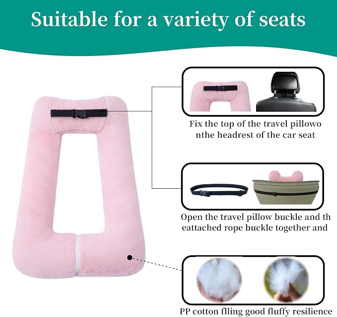 Travel Pillow Upgraded Version of Aircraft Travel Neck Pillow - Image 5