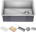 KRAUS Kore 28-Inch Undermount Workstation 16 Gauge Single Bowl Stainless Steel by KRAUS